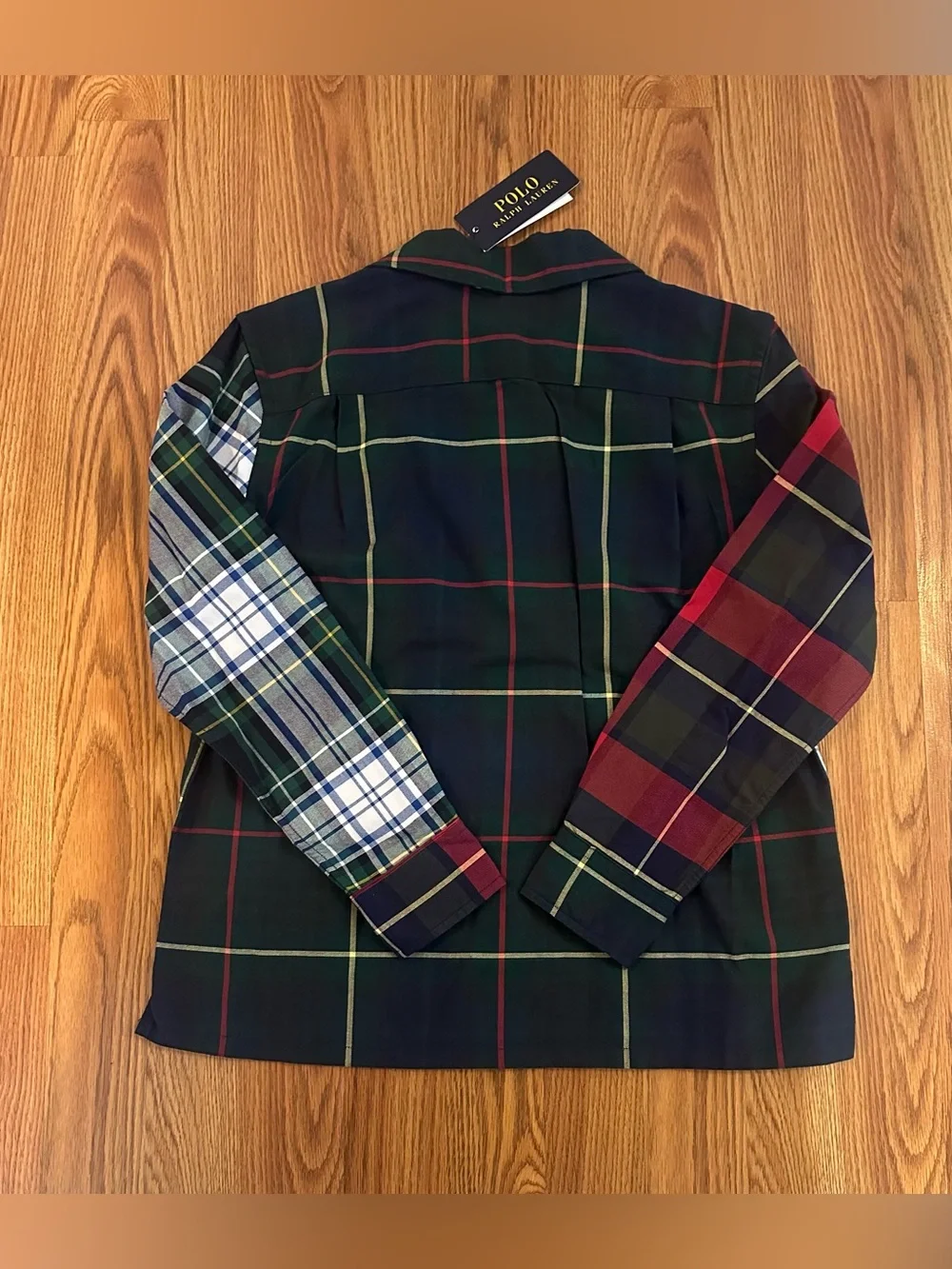Polo Ralph Lauren Boys Plaid Cotton Oxford  Shirt & Straight Fit Belted, M